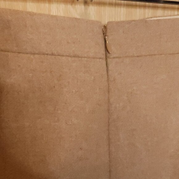 J. Crew The Pencil Skirt Tan Wool Blend Career Skirt 8 - Picture 5 of 8